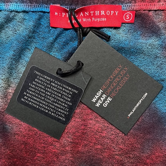 PHILANTROPHY Plum Strapless Multi Tie Dye Romper - Picture 10 of 10